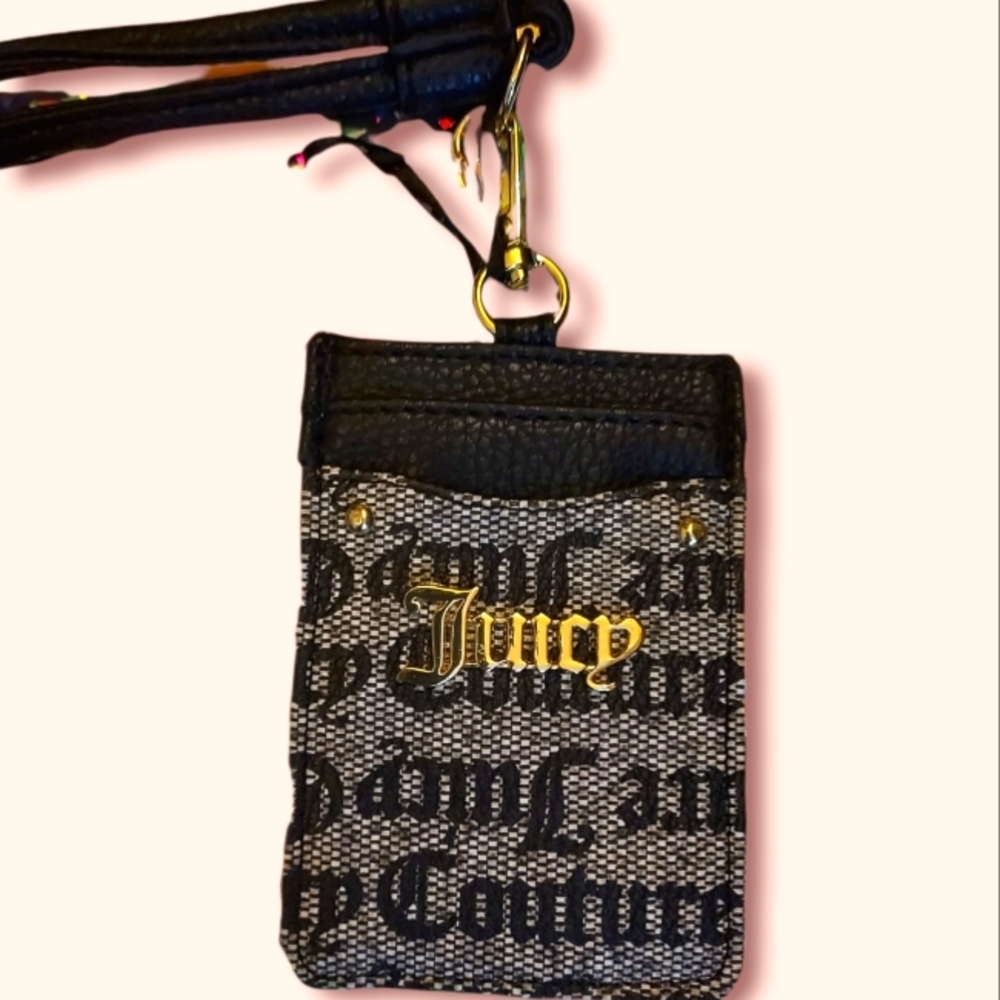 Black and Grey Gothic Standard Signature Lanyard